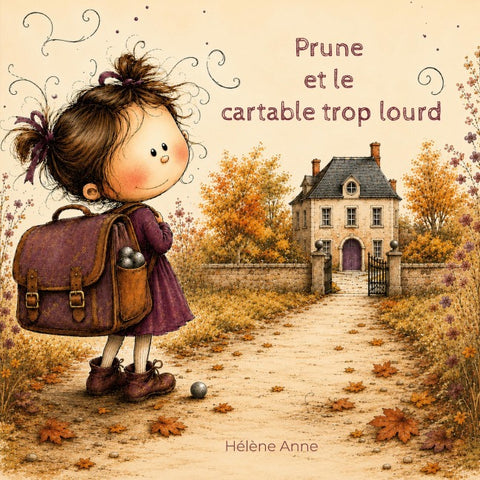 Prune et le cartable trop lourd