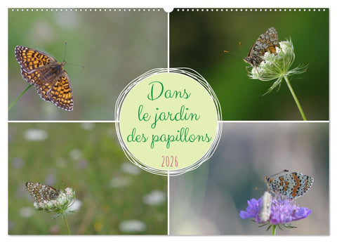 Dans le jardin des papillons (Calendrier mural 2026 DIN A2 vertical), CALVENDO calendrier mensuel