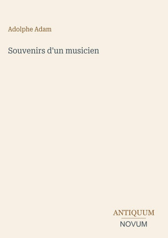 Souvenirs d'un musicien