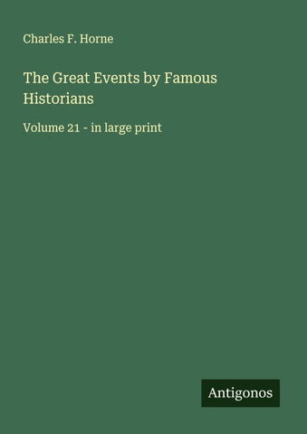 The Great Events by Famous Historians