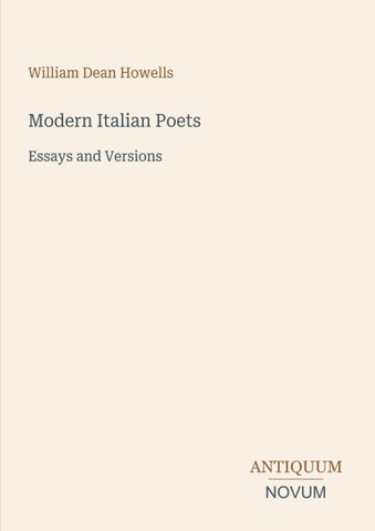Modern Italian Poets