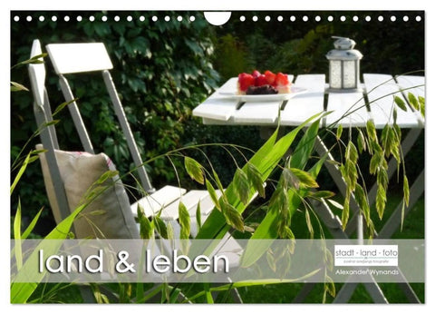 land und leben (Wandkalender 2027 DIN A4 quer), CALVENDO Monatskalender