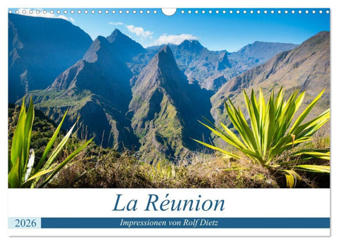 La Réunion - Impressionen von Rolf Dietz (Wandkalender 2026 DIN A3 quer), CALVENDO Monatskalender
