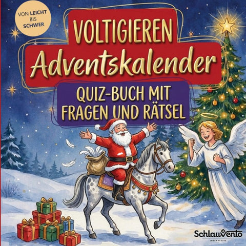 Voltigieren-Adventskalender: Quiz-Buch mit Fragen und Rätsel