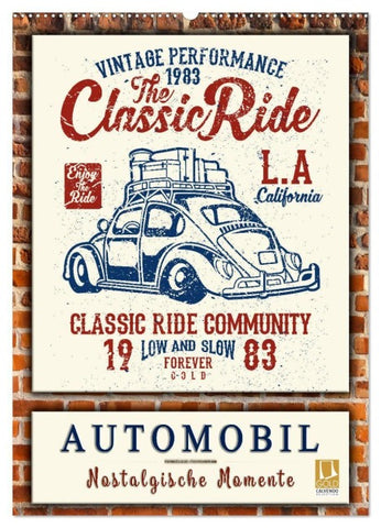 Automobil - nostalgische Momente (Wandkalender 2027 DIN A2 hoch), CALVENDO Monatskalender