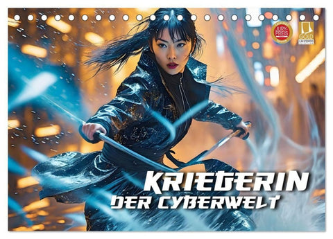 Kriegerin der Cyberwelt (Tischkalender 2027 DIN A5 quer), CALVENDO Monatskalender