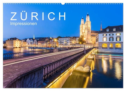 Z Ü R I C H Impressionen (Wandkalender 2026 DIN A2 quer), CALVENDO Monatskalender