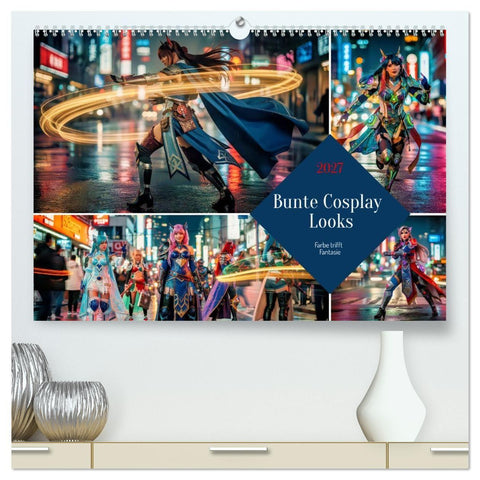 Bunte Cosplay Looks (hochwertiger Premium Wandkalender 2027 DIN A2 quer), Kunstdruck in Hochglanz
