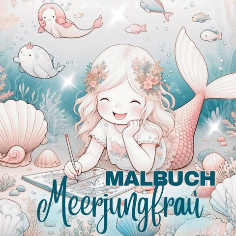 Malbuch Meerjungfrau – Für kreative Mädchen ab 4 Jahren