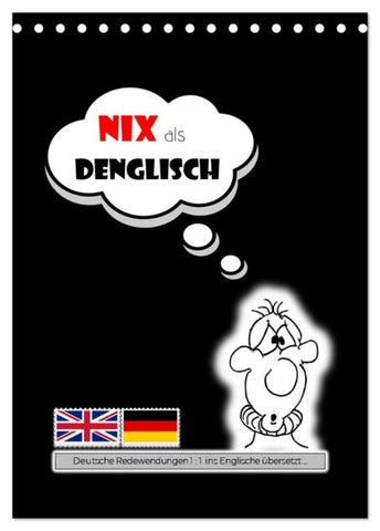 Nix als DENGLISCH (Tischkalender 2027 DIN A5 hoch), CALVENDO Monatskalender