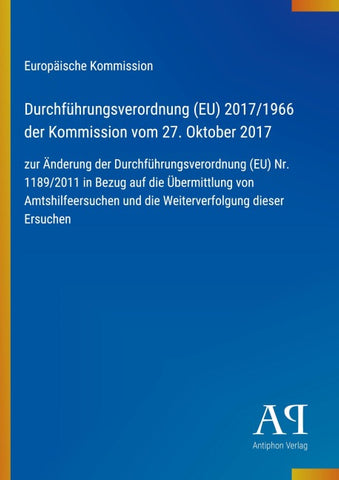 Durchführungsverordnung (EU) 2017/1966 der Kommission vom 27. Oktober 2017