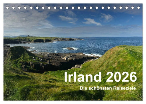 Irland 2026 - Die schönsten Reiseziele (Tischkalender 2026 DIN A5 quer), CALVENDO Monatskalender