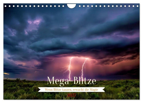 Mega-Blitze (Wandkalender 2027 DIN A4 quer), CALVENDO Monatskalender