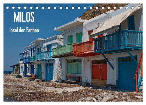 Milos, Insel der Farben (Tischkalender 2026 DIN A5 quer), CALVENDO Monatskalender
