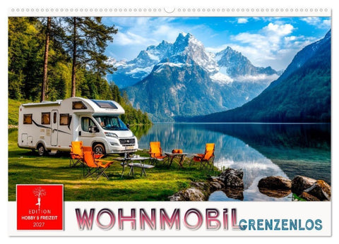 Wohnmobil grenzenlos (Wandkalender 2027 DIN A2 quer), CALVENDO Monatskalender