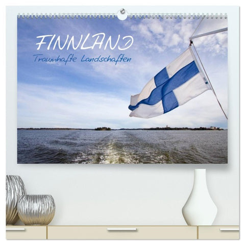 FINNLAND - Traumhafte Landschaften (CH - Version) (hochwertiger Premium Wandkalender 2026 DIN A2 quer), Kunstdruck in Hochglanz