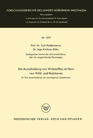 Die Ausscheidung von Wirkstoffen im Harn von Wild- und Nutztieren
