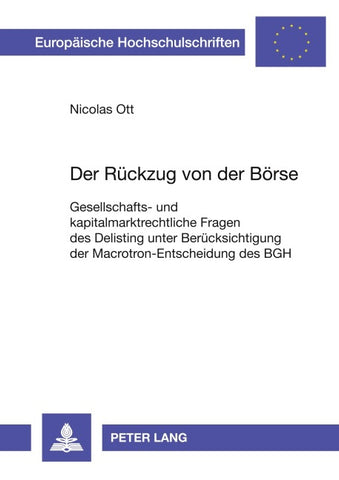 Der Rückzug von der Börse