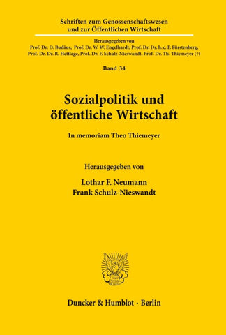 Sozialpolitik und öffentliche Wirtschaft.