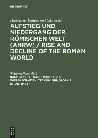 Philosophie, Wissenschaften, Technik. Philosophie (Stoizismus)