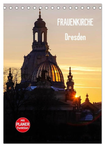 Frauenkirche Dresden (Tischkalender 2027 DIN A5 hoch), CALVENDO Monatskalender