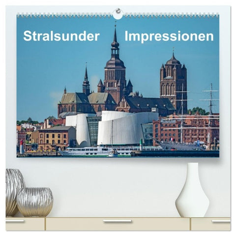 Stralsunder Impressionen (hochwertiger Premium Wandkalender 2027 DIN A2 quer), Kunstdruck in Hochglanz