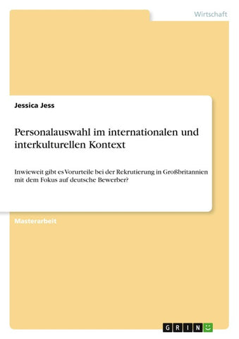 Personalauswahl im internationalen und interkulturellen Kontext