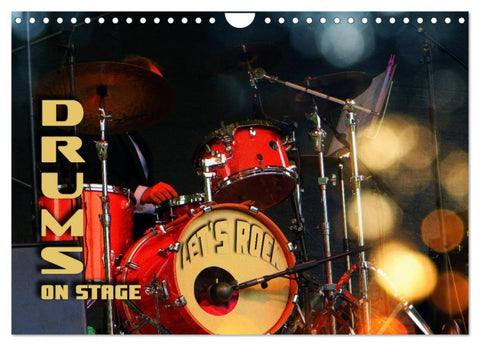 Drums On Stage - Let's Rock (Wall Calendar 2026 DIN A4 landscape), CALVENDO 12 Month Wall Calendar