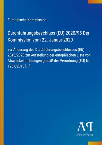 Durchführungsbeschluss (EU) 2020/95 Der Kommission vom 22. Januar 2020