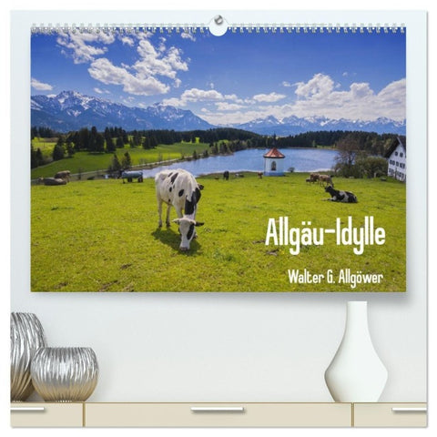 Allgäu-Idylle (hochwertiger Premium Wandkalender 2027 DIN A2 quer), Kunstdruck in Hochglanz