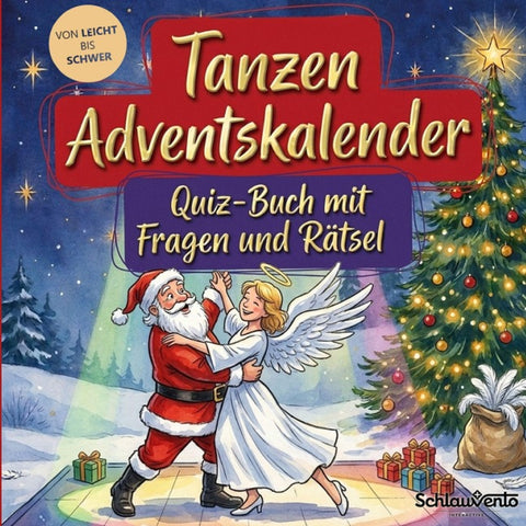 Tanzen-Adventskalender: Quiz-Buch mit Fragen und Rätsel