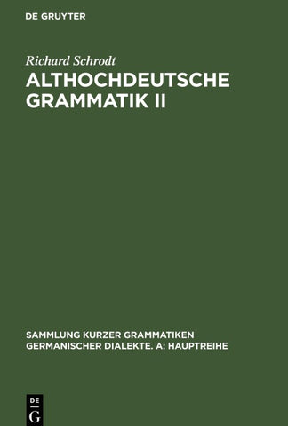 Althochdeutsche Grammatik II