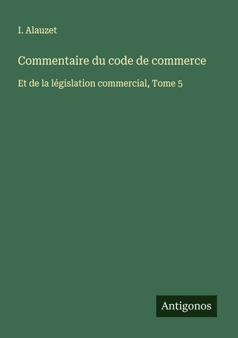 Commentaire du code de commerce