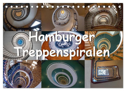 Hamburger Treppenspiralen (Tischkalender 2027 DIN A5 quer), CALVENDO Monatskalender