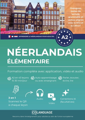 Apprendre le néerlandais A2 élémentaire : cours complet avec grammaire, vidéos et audio