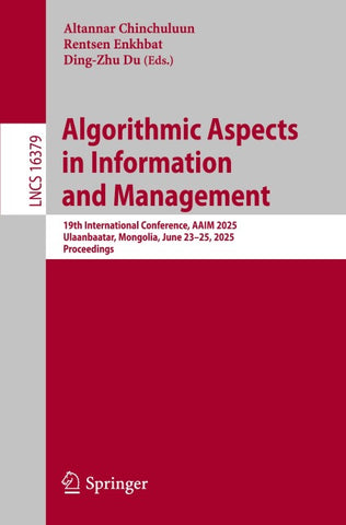 Algorithmic Aspects in Information and Management