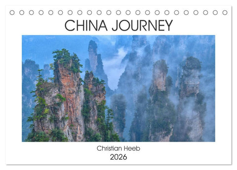 China Journey (Tischkalender 2026 DIN A5 quer), CALVENDO Monatskalender