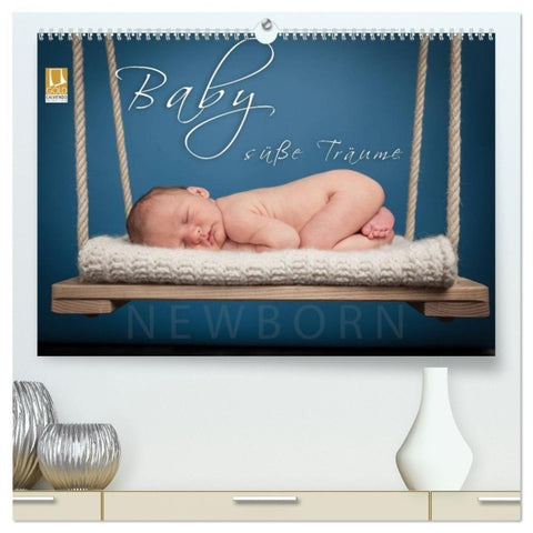 Baby - süße Träume (hochwertiger Premium Wandkalender 2027 DIN A2 quer), Kunstdruck in Hochglanz