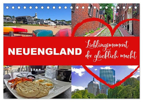 Neuengland USA Kalender 2027 (Tischkalender 2027 DIN A5 quer), CALVENDO Monatskalender