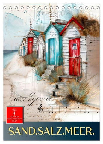 Sand.Salz.Meer. (Tischkalender 2027 DIN A5 hoch), CALVENDO Monatskalender