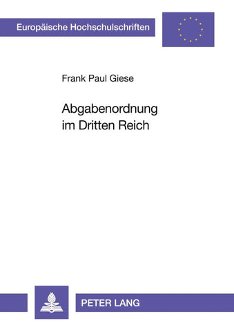 Abgabenordnung im Dritten Reich