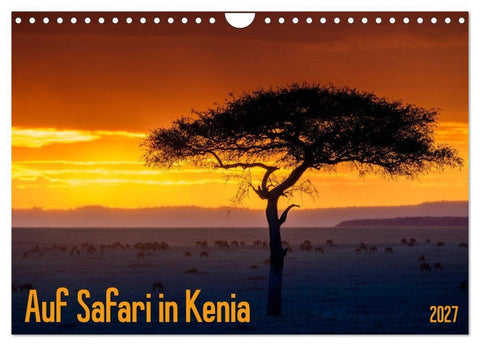 Auf Safari in Kenia 2027 (Wandkalender 2027 DIN A4 quer), CALVENDO Monatskalender