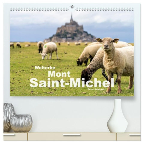 Welterbe Mont-Saint-Michel (hochwertiger Premium Wandkalender 2027 DIN A2 quer), Kunstdruck in Hochglanz