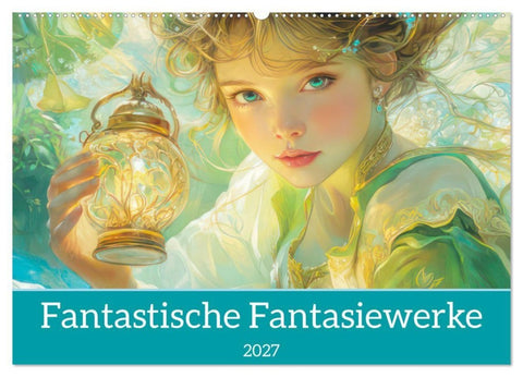 Fantastische Fantasiewerke (Wandkalender 2027 DIN A2 quer), CALVENDO Monatskalender