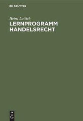 Lernprogramm Handelsrecht