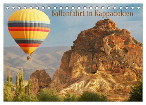 Ballonfahrt in Kappadokien (Tischkalender 2027 DIN A5 quer), CALVENDO Monatskalender