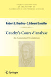 Cauchy’s Cours d’analyse
