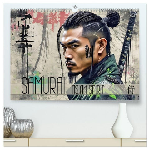 Samurai - Asian Spirit (hochwertiger Premium Wandkalender 2027 DIN A2 quer), Kunstdruck in Hochglanz