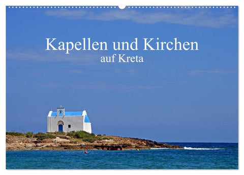 Kapellen und Kirchen auf Kreta (Wandkalender 2026 DIN A2 quer), CALVENDO Monatskalender