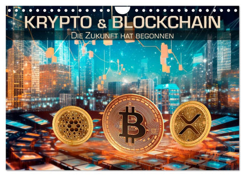 Krypto und Blockchain (Wandkalender 2026 DIN A4 quer), CALVENDO Monatskalender